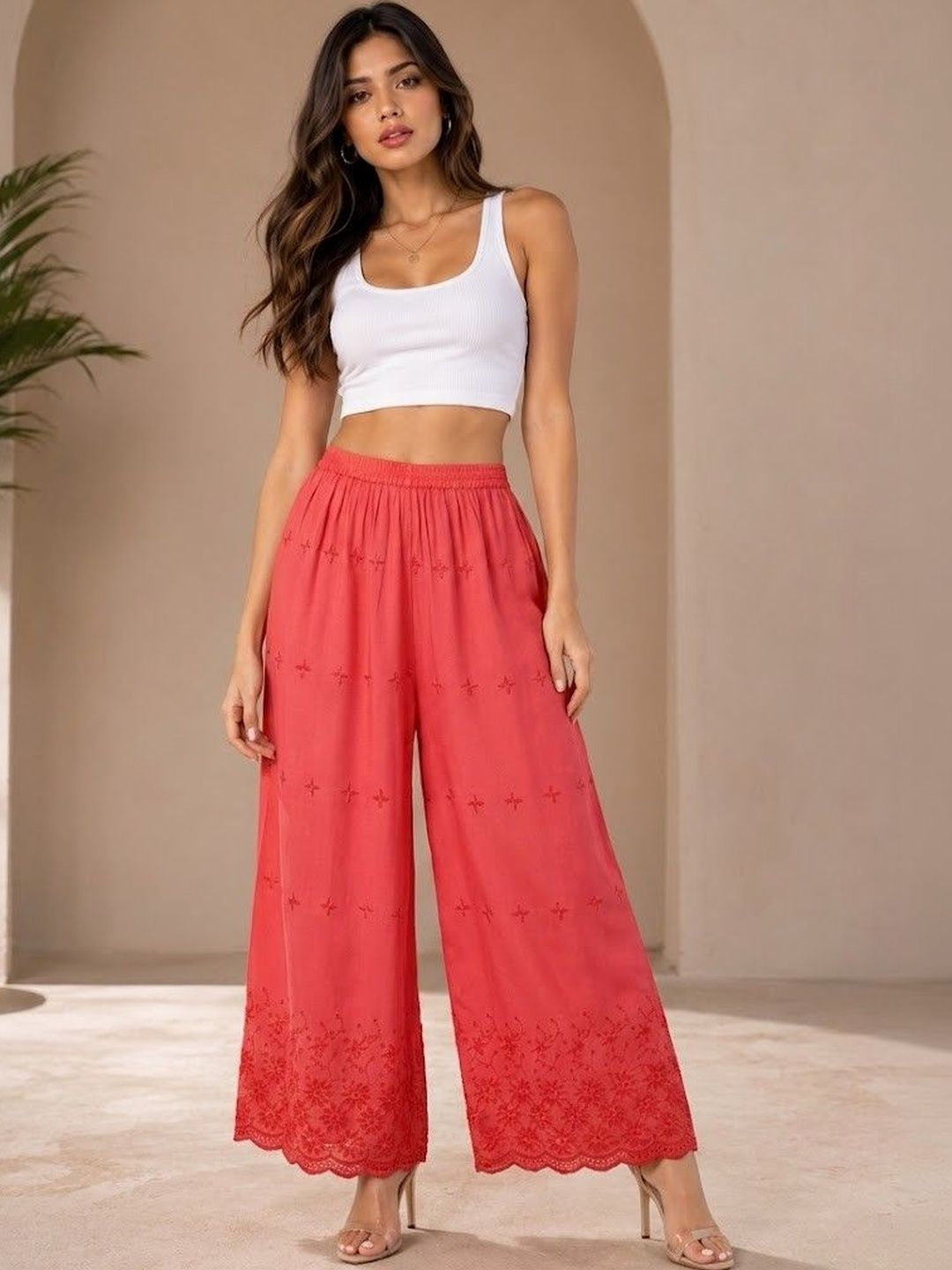 TNQ Women Embroidered Palazzos-picture-38