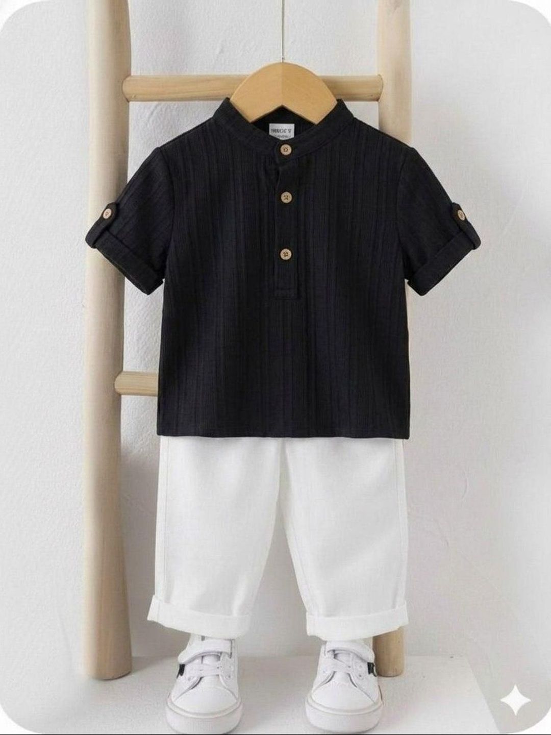 little heaven Self Design Shirt with Trousers-picture-43
