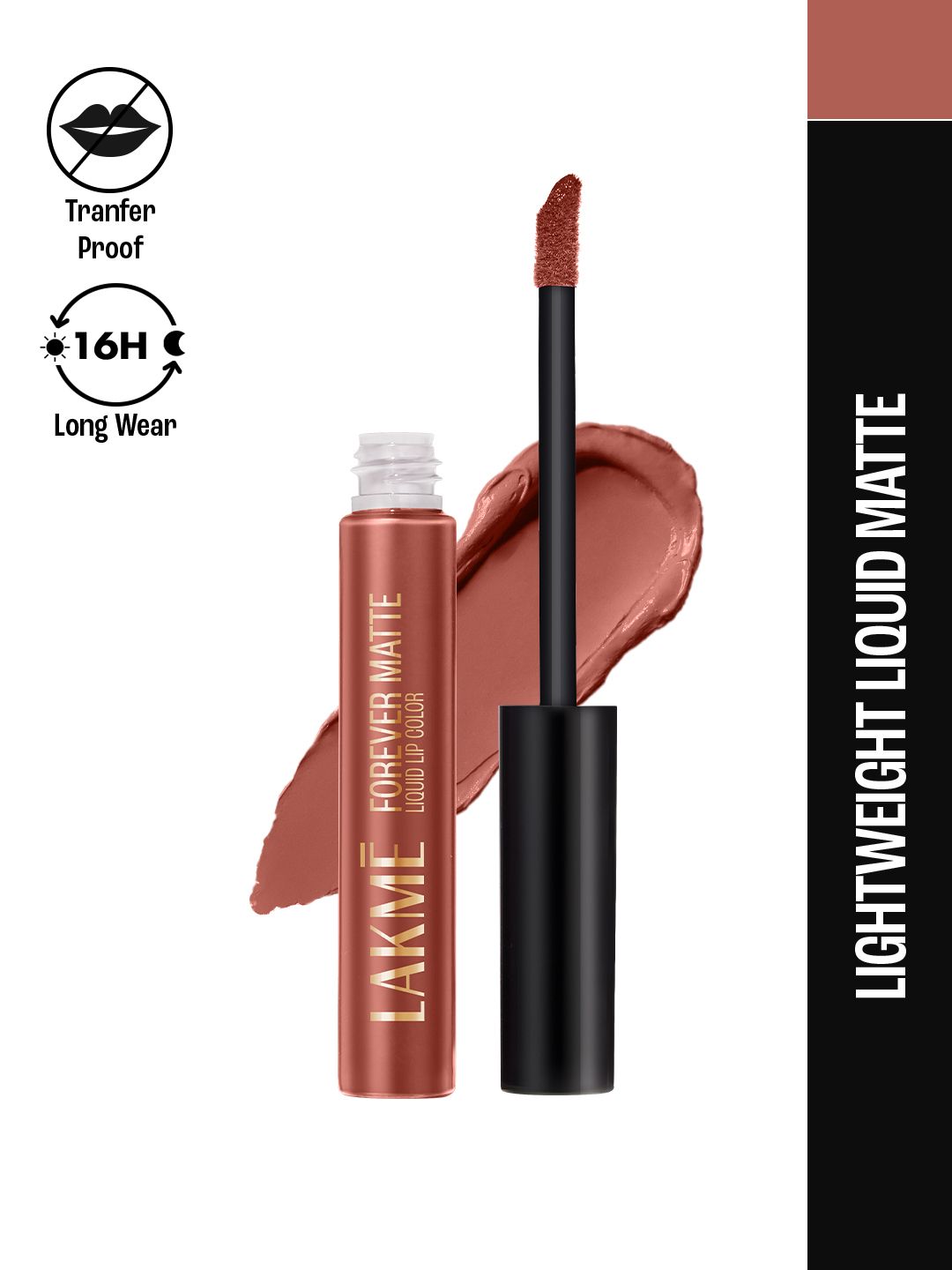 Lakme Forever Matte Liquid Lip Colour - 17 Nude Myth, 5.6 ml