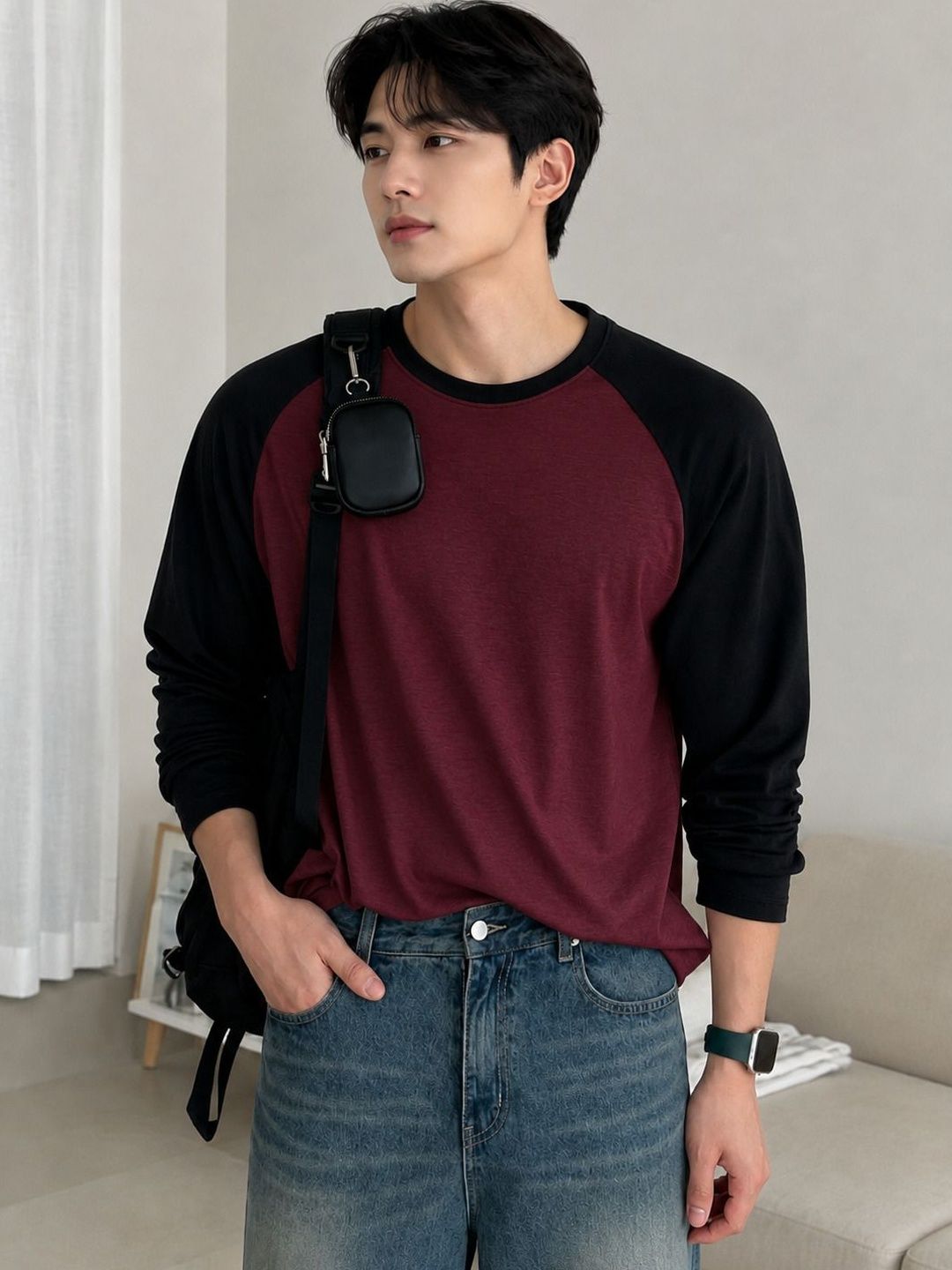 WRODSS Men Colourblocked T-shirt-image-40
