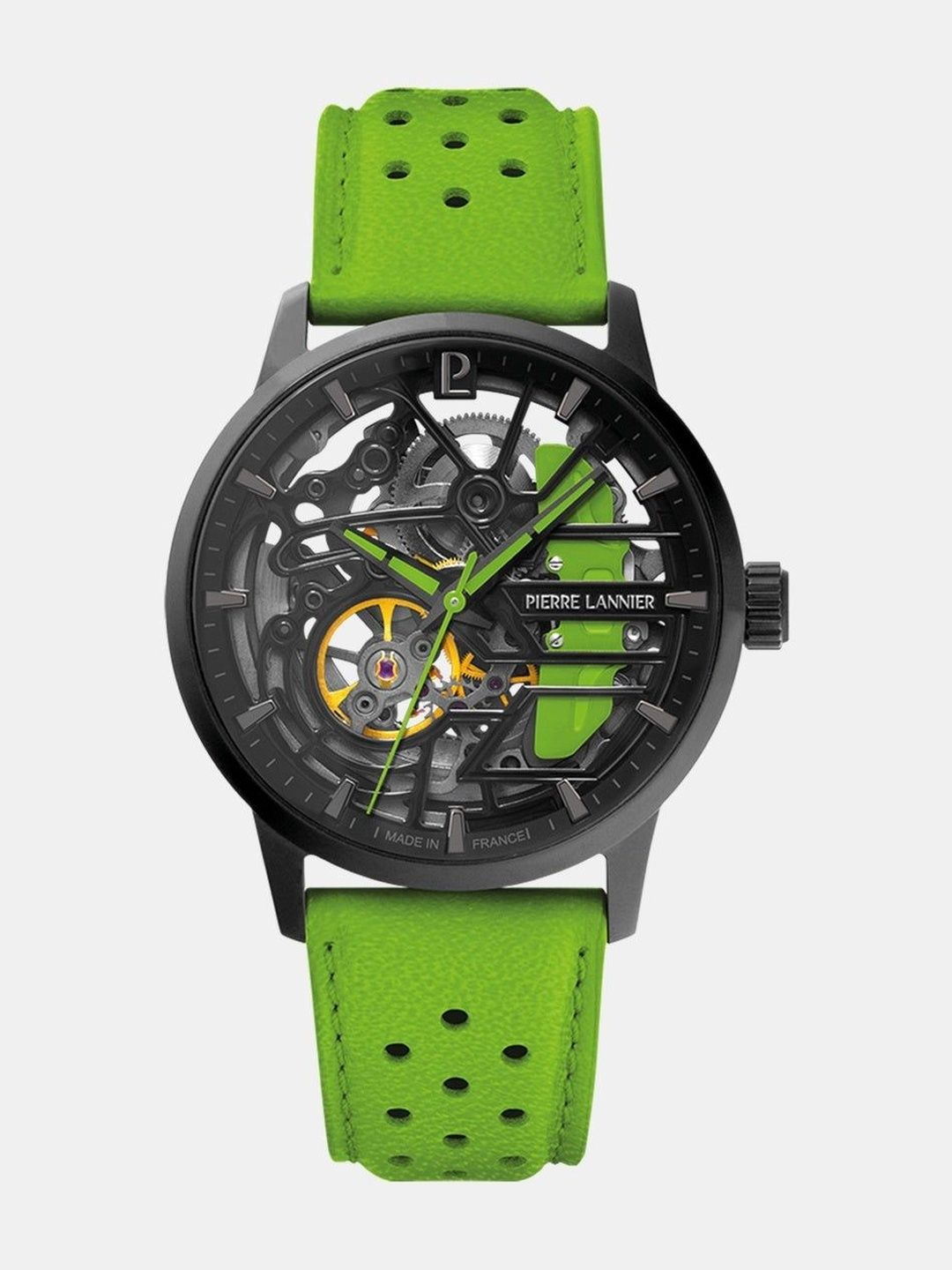 Pierre Lannier Women Skeleton Dial & Leather Straps Analogue Automatic Motion Powered Watch 145G877-picture-46