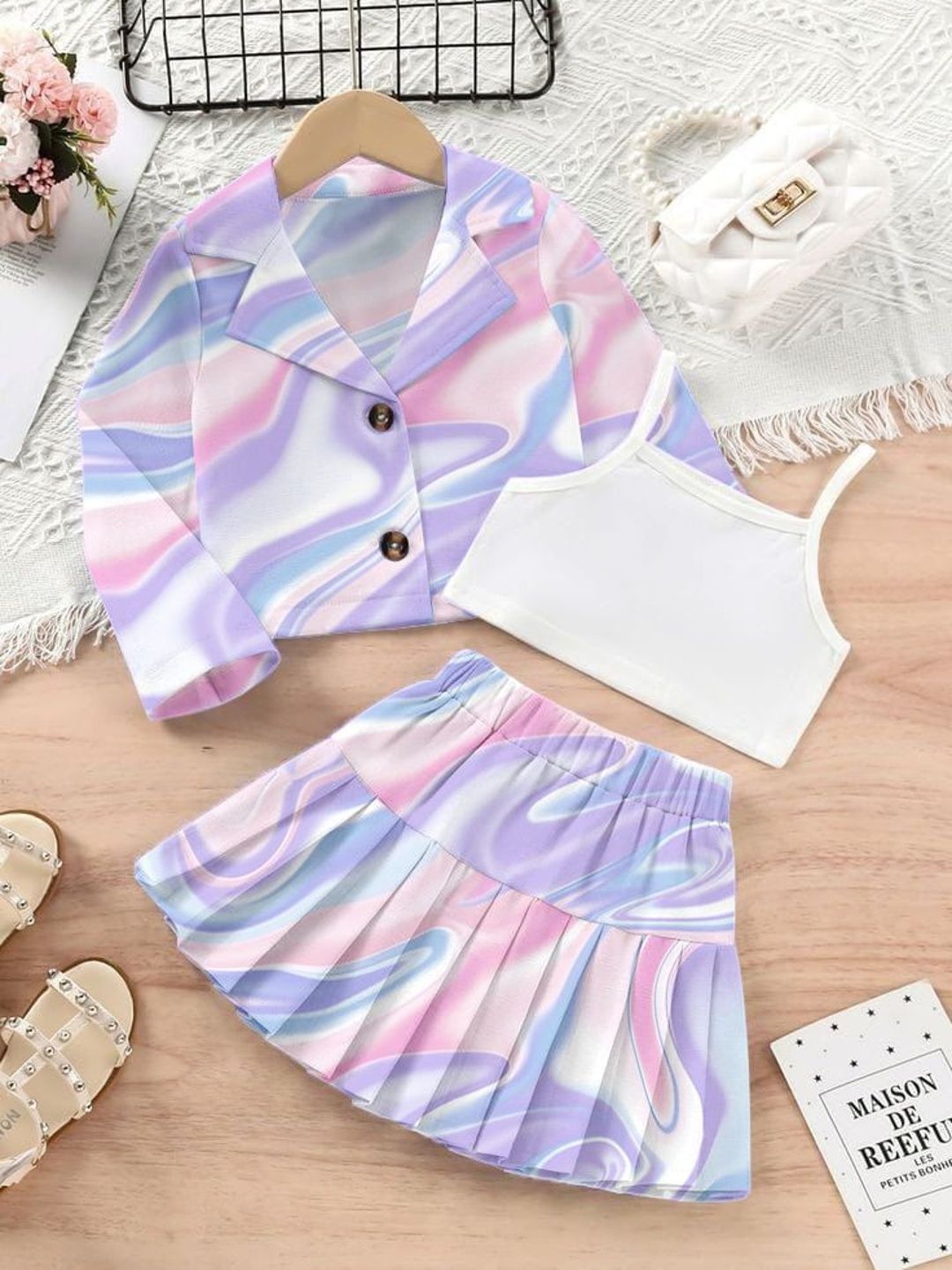LAXNEEP Girls Printed Top with Skirt-image-18