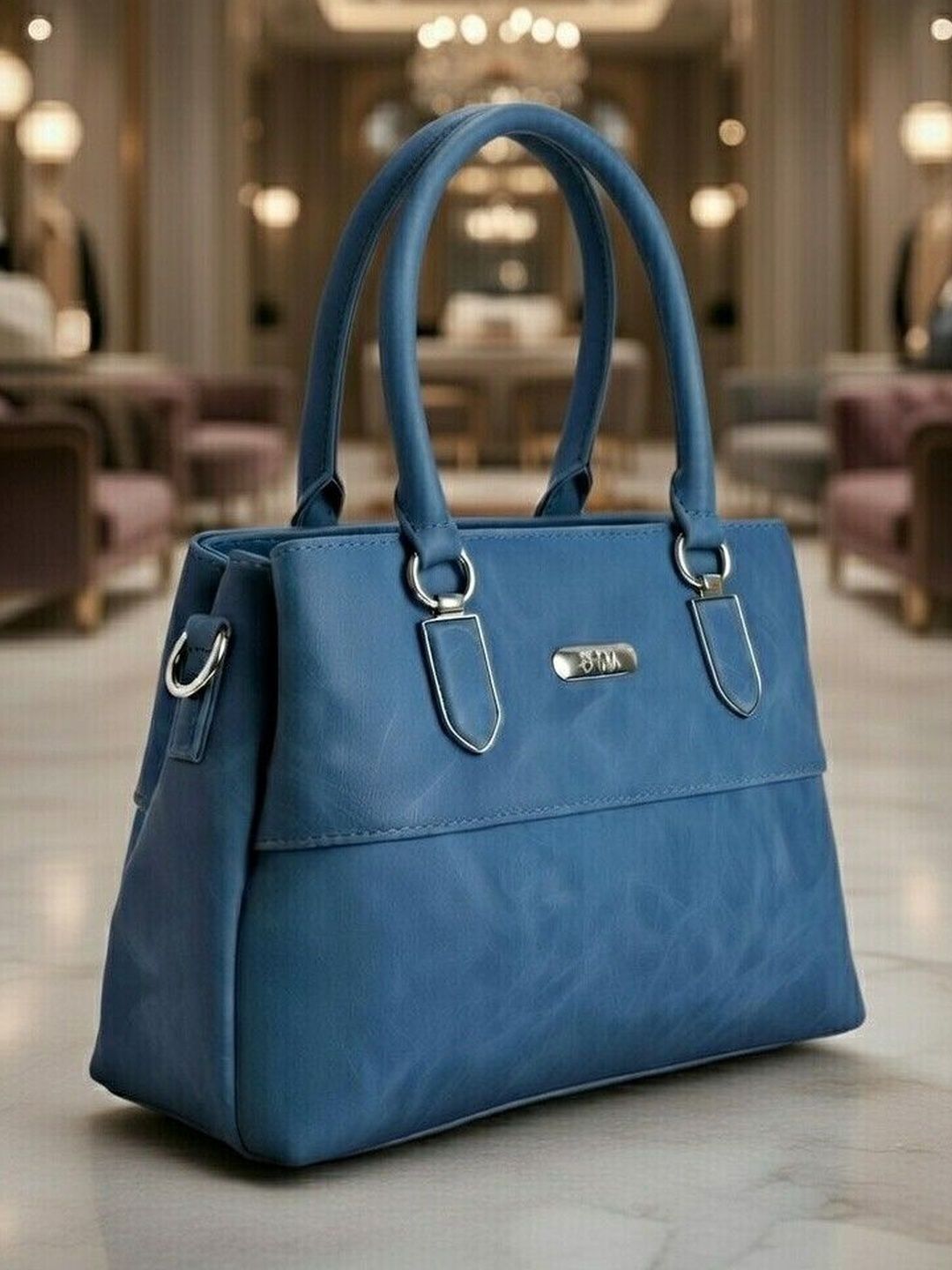 ShopCircuit Textured Structured Handheld Bag with Quilted-picture-13