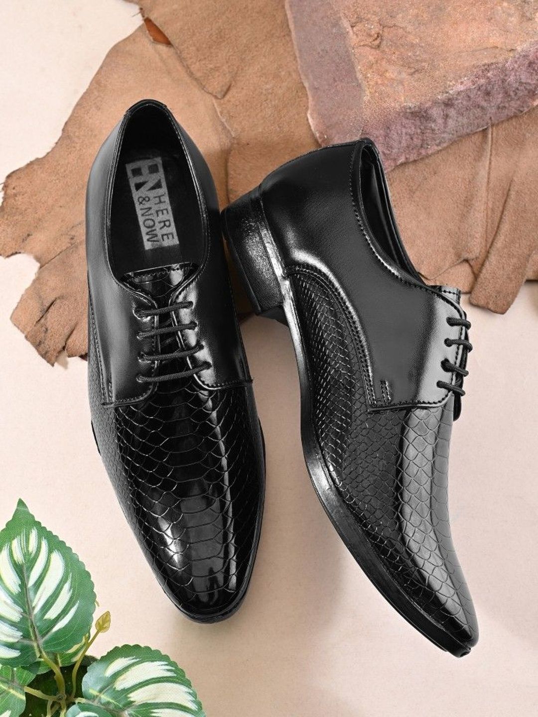 HERE&NOW Men Pointed-Toe Formal Oxfords-picture-19