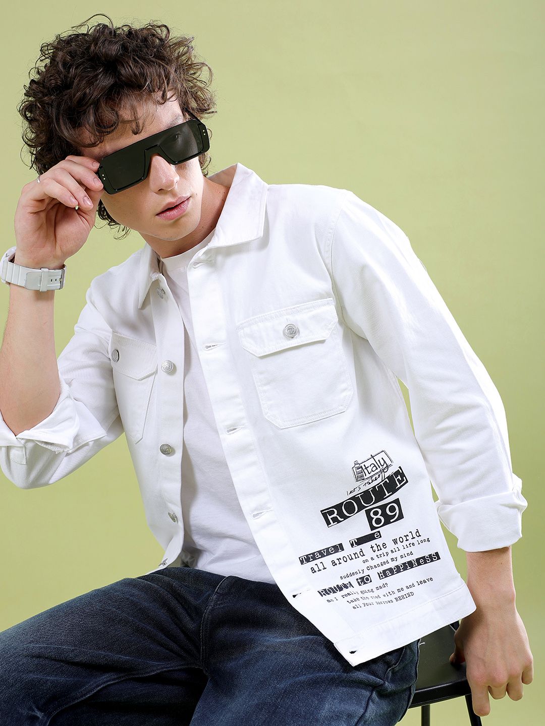 The Indian Garage Co Men Typography Denim Jacket-picture-14
