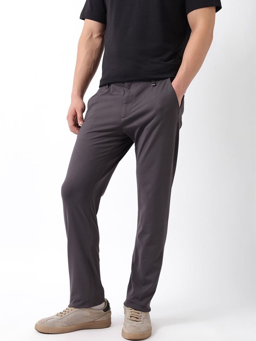 THE BEAR HOUSE Men Slim Fit Trousers-picture-17
