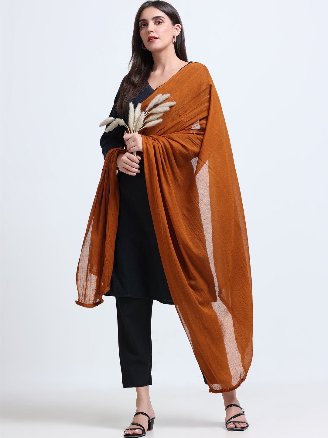 MIRAAN Pure Cotton Dupatta-image-24