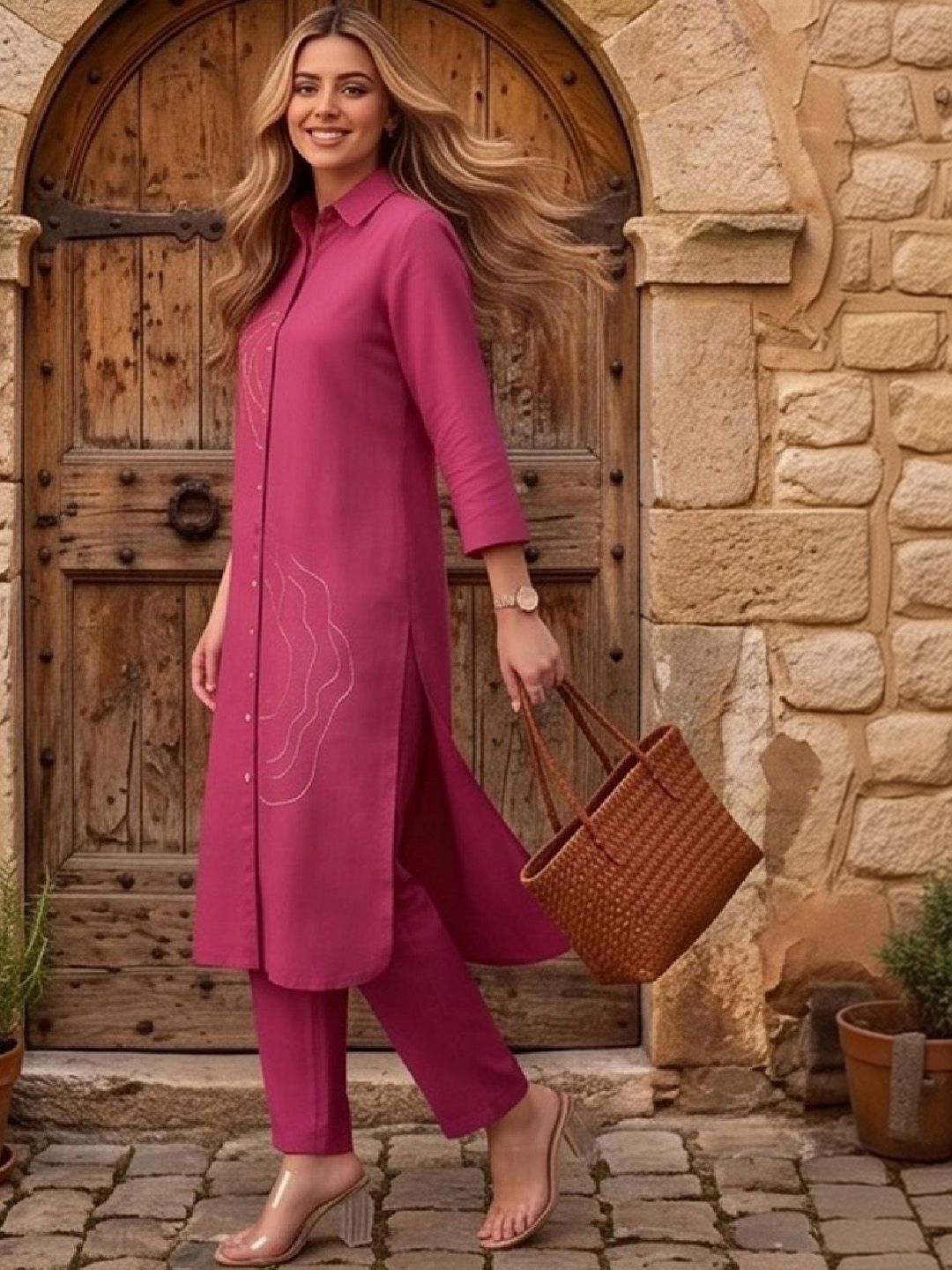 Varanga Women Regular Kurta with Trousers-picture-28