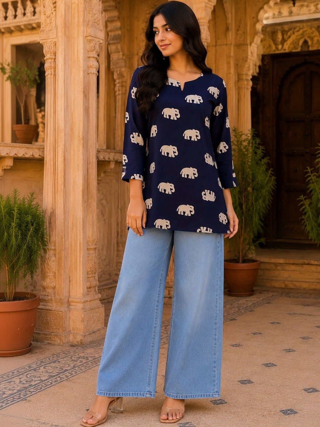 all about you Printed Pure Cotton Blend Kurti-picture-57