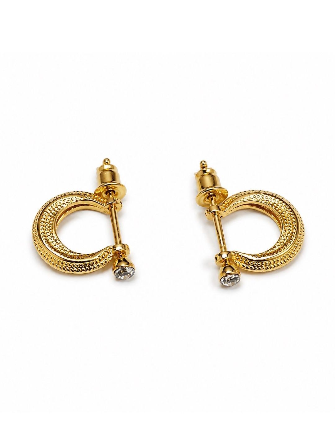 Stylewell Crescent Shaped Half Hoop Earrings-picture-13