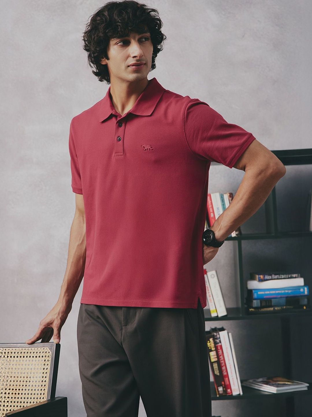Andamen Men Casual Pique Polo-image-37