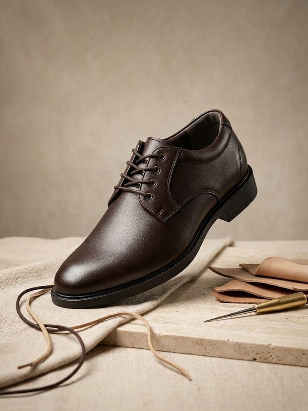 House of Pataudi Men Round-Toe Formal Derbys-picture-49