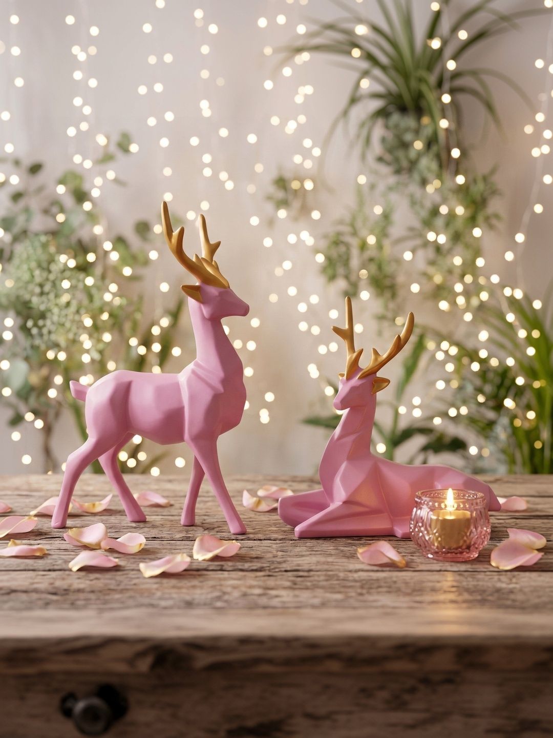 GW CREATIONS Pink Figurine Showpiece-picture-49