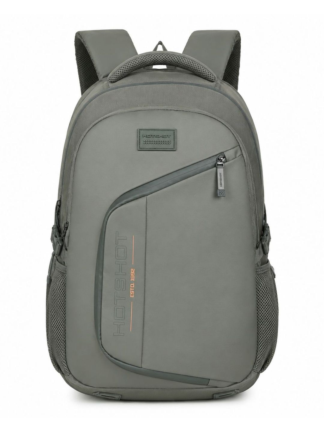 HOTSHOT Unisex Brand Logo Contrast Detail Backpack with Compression Straps-picture-42