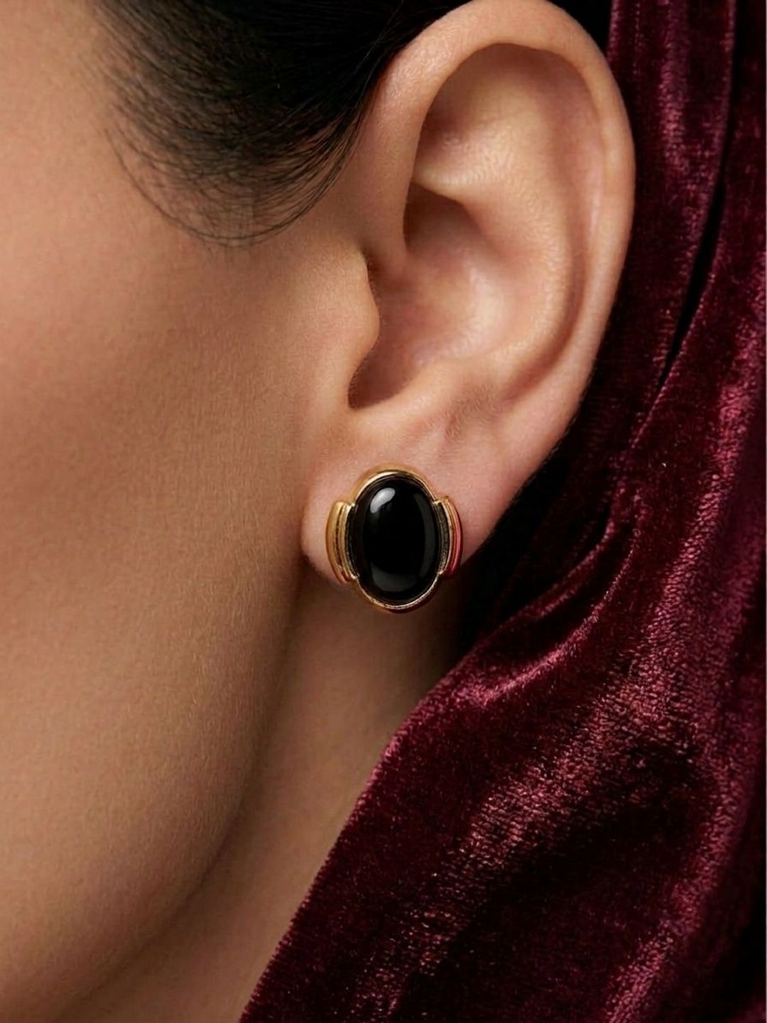 SZN Oval Studs Earrings-picture-25