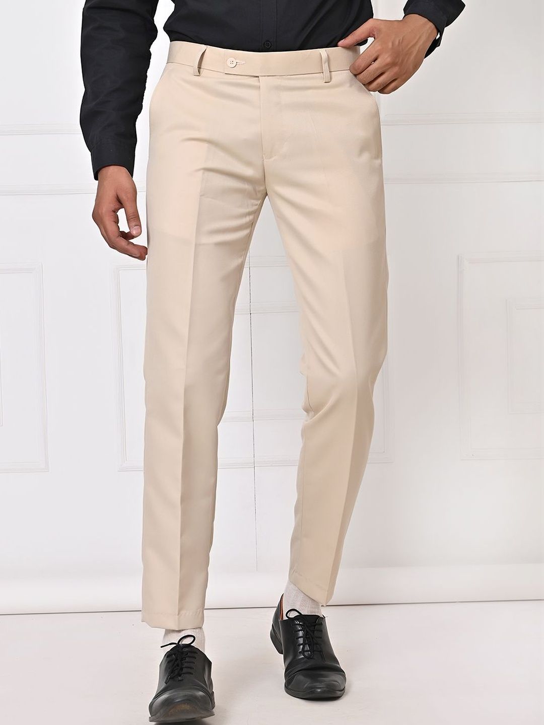 el cielo Men Tailored Easy Wash Trousers-picture-29