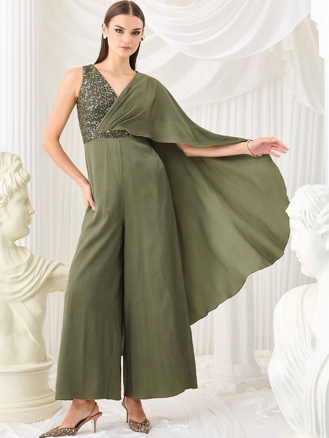 Miss Chase Basic Jumpsuit with Embellished-image-9