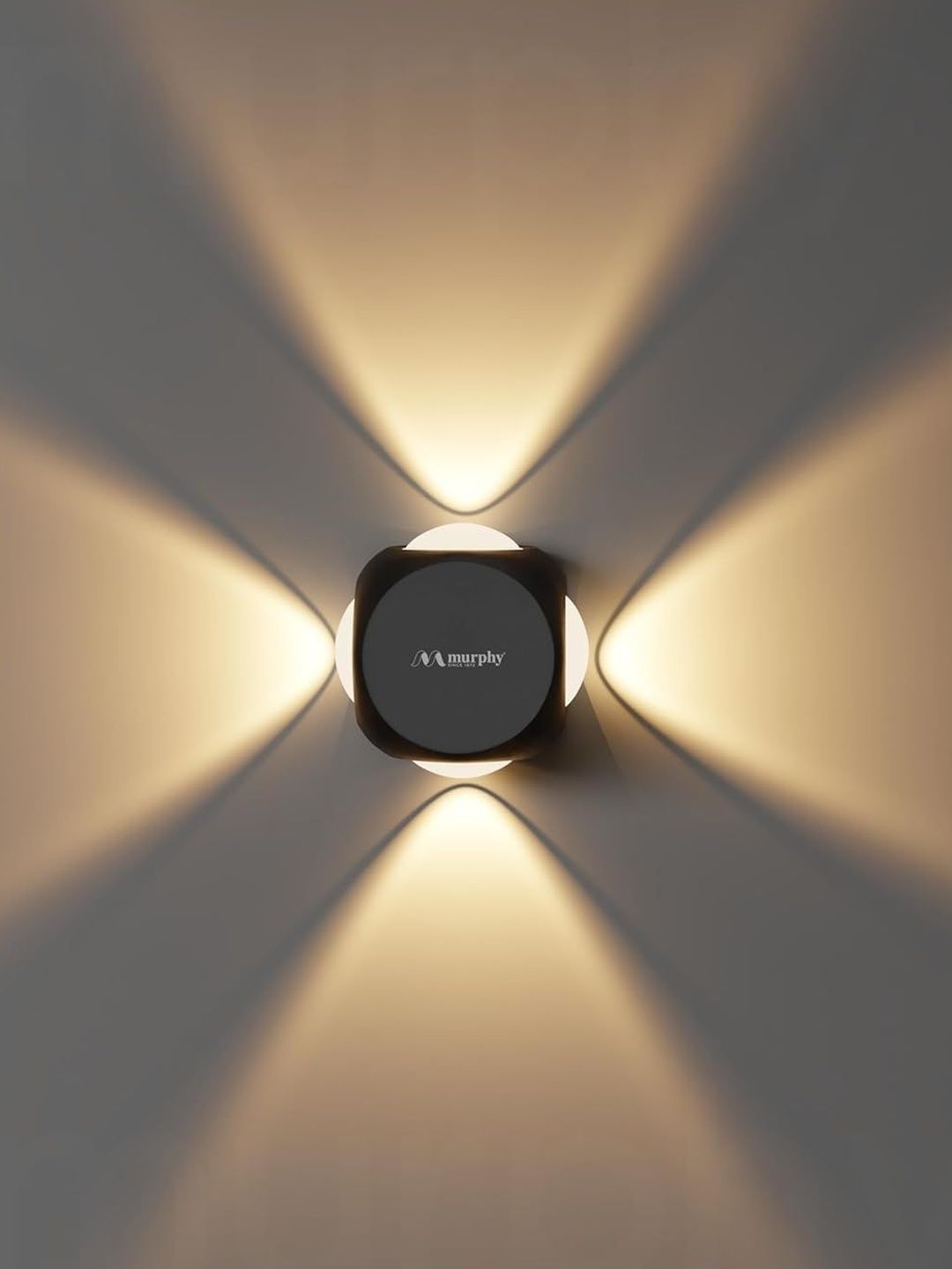 Murphy Black Aluminium Contemporary Square Shaped Wall Lamp-image-12