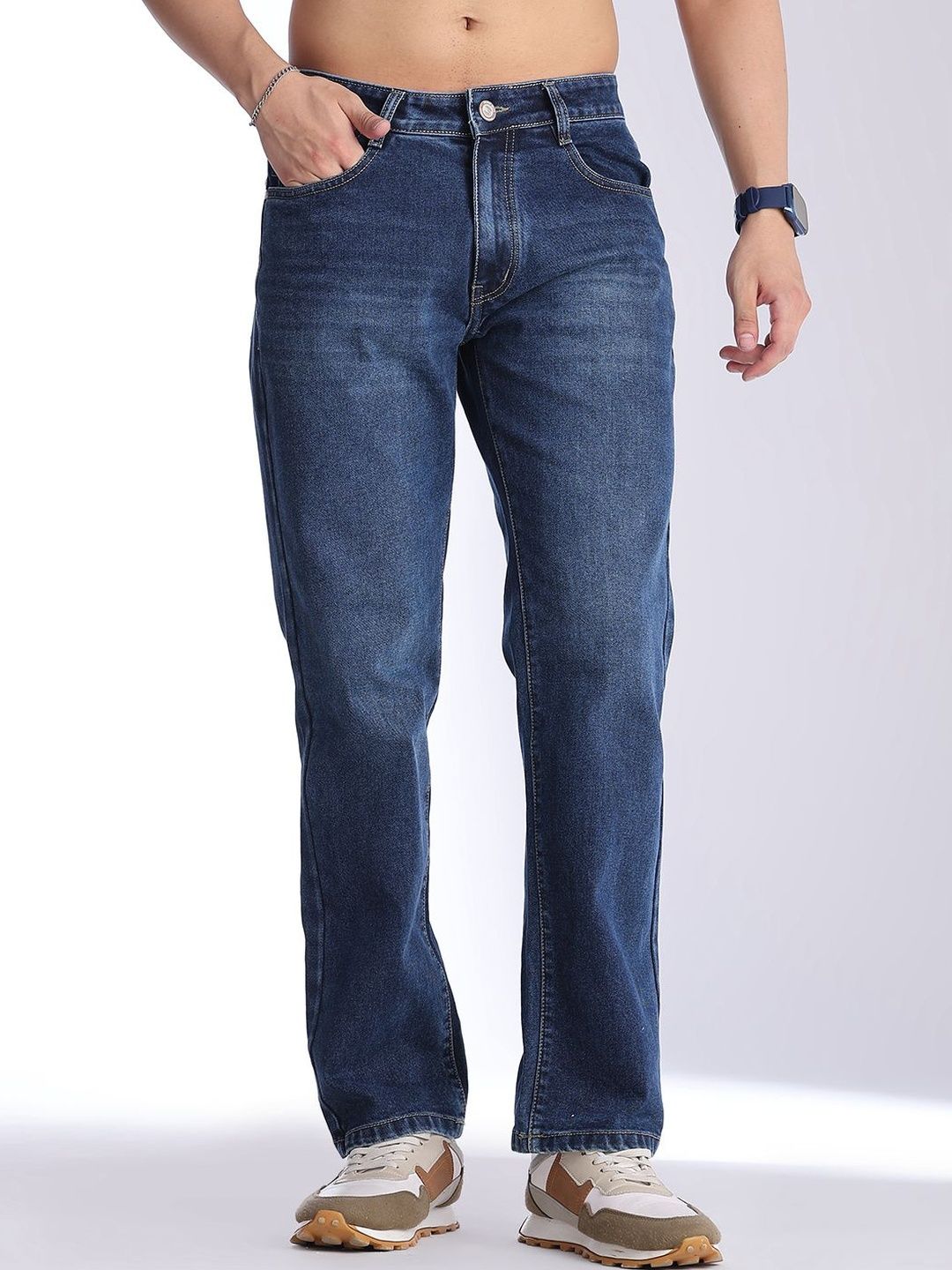 V-Mart Men Regular Fit Mid-Rise Stretchable Jeans-image-28