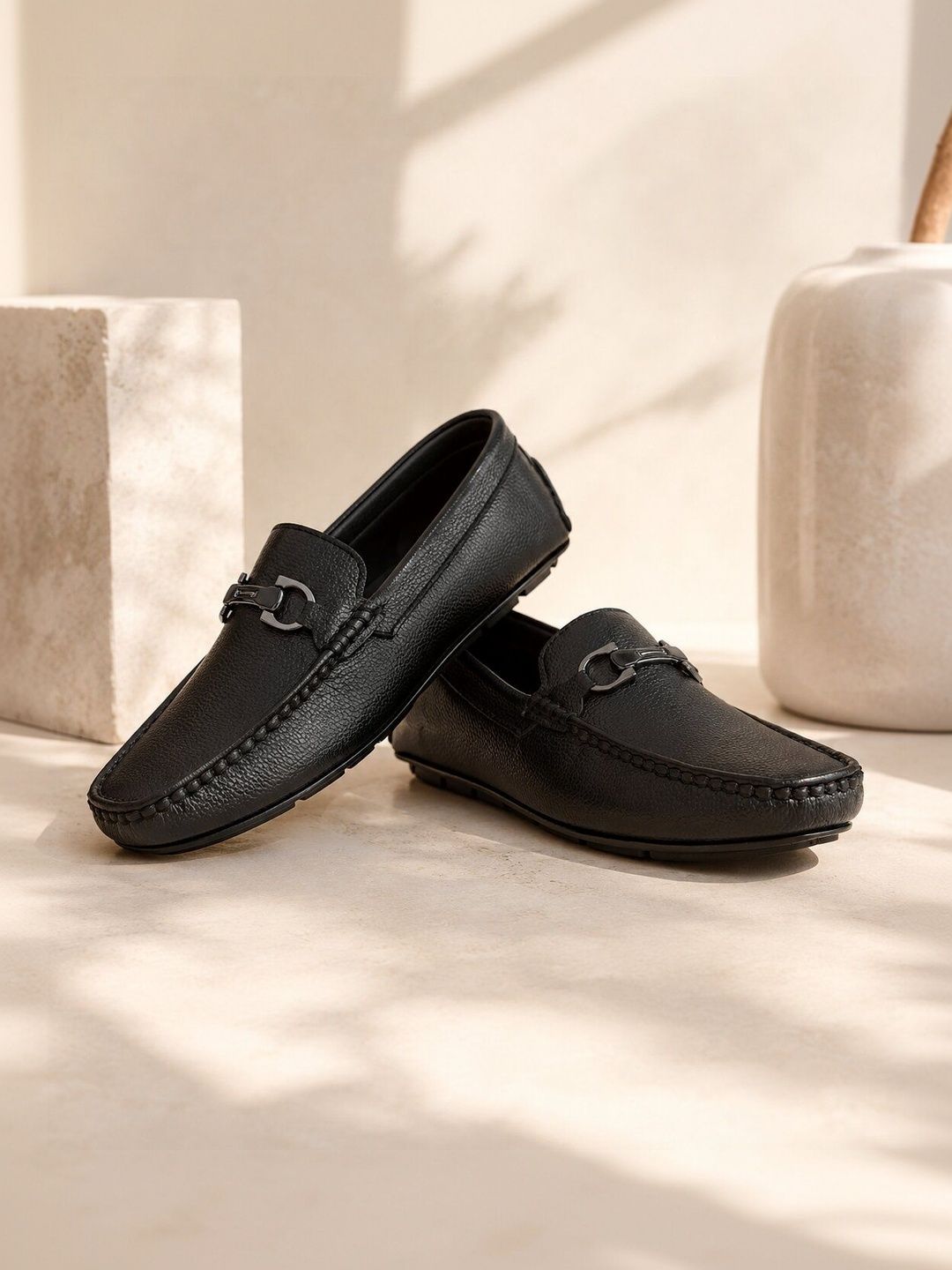 Invictus Men Black Casual Comfortable Durable Lightweight Slip On Loafers-picture-21