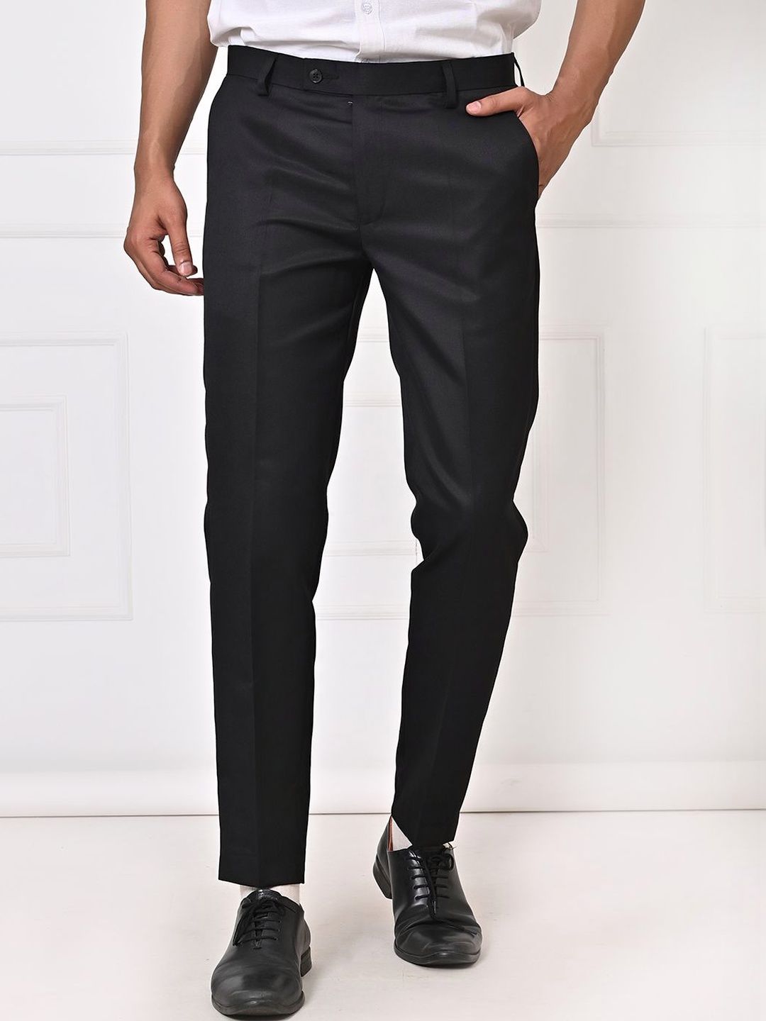 el cielo Men Tailored Easy Wash Trousers-picture-27