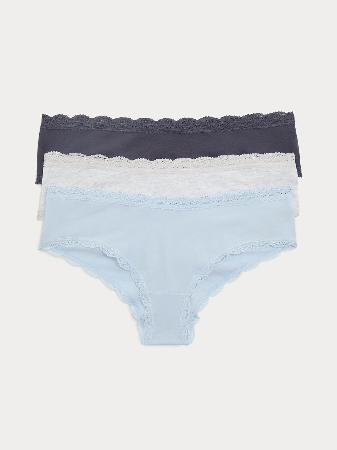 Marks & Spencer 3 Pack Cotton Rich Hipster Knickers-picture-20