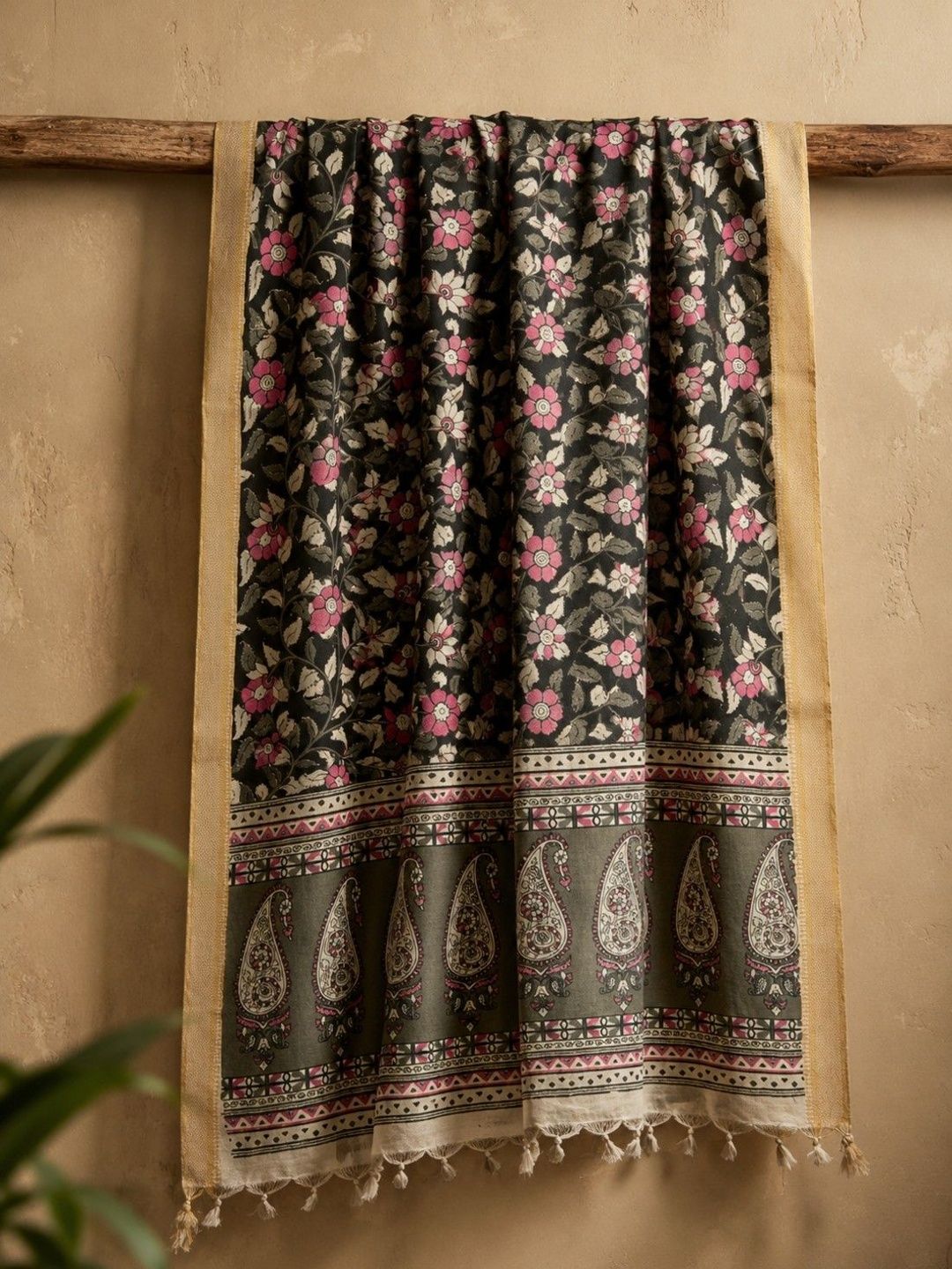 Navibhu Printed Pure Cotton Block Print Dupatta with Zari-picture-16