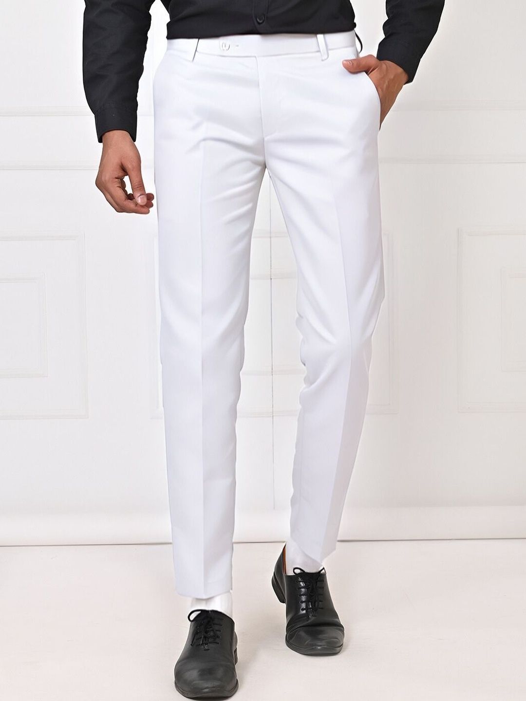 el cielo Men Tailored Easy Wash Trousers-picture-28