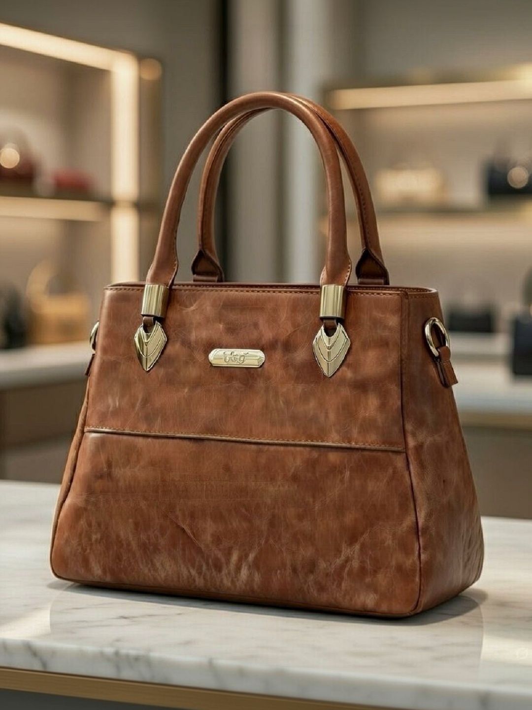 ShopCircuit Textured Structured Handheld Bag-picture-15
