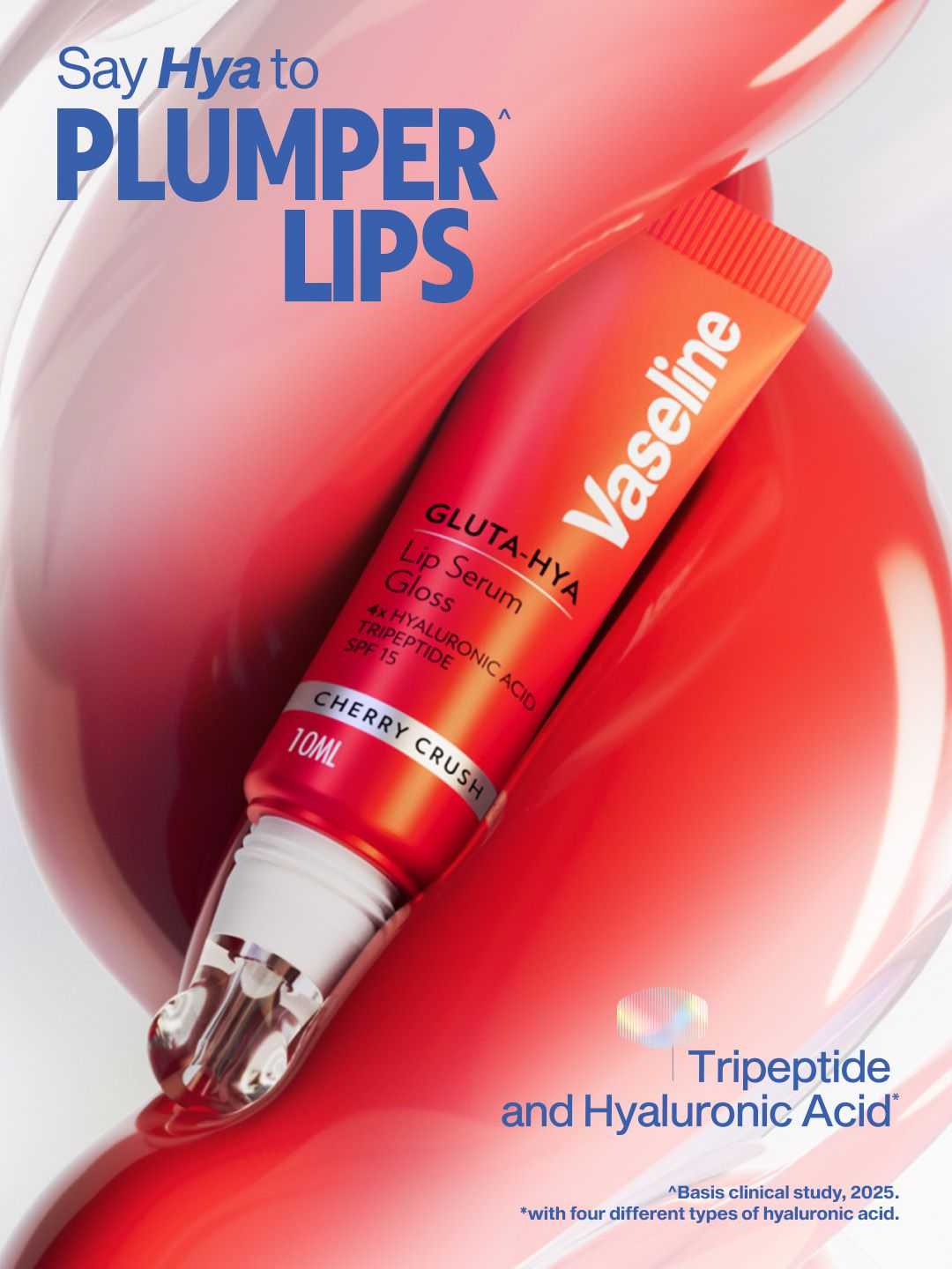 Vaseline Gluta-Hya SPF15 Lip Serum Gloss with 4X Hyaluronic Acid 10ml - Cherry Crush-picture-15