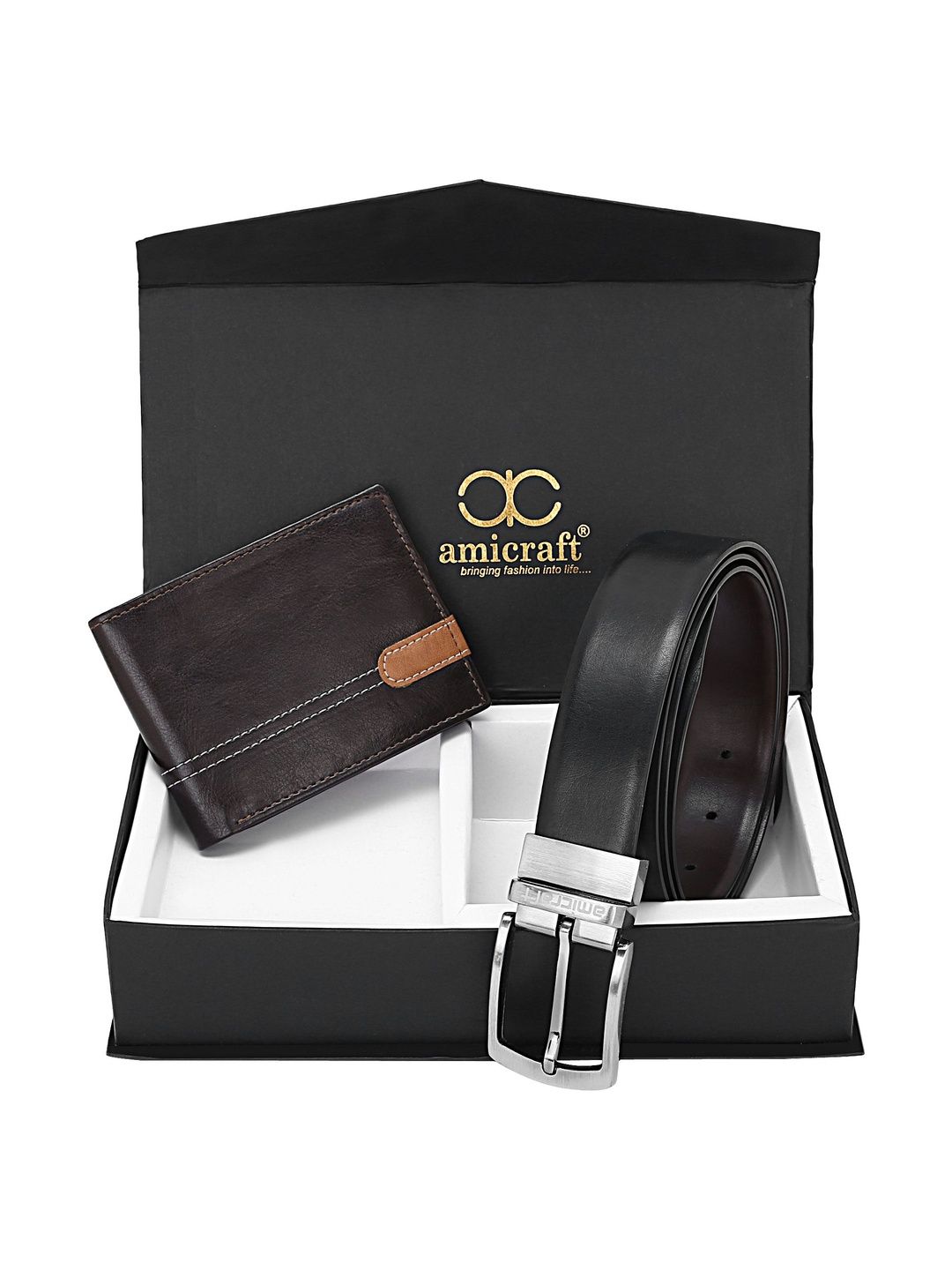 amicraft Men Reversible Formal Belt-picture-10