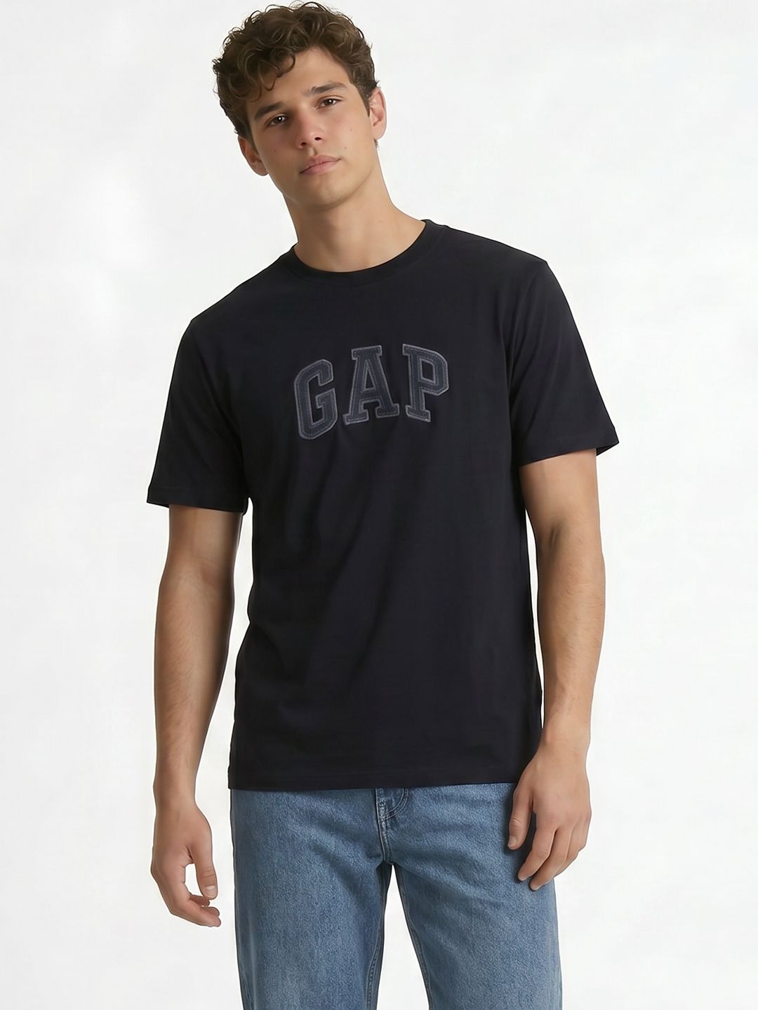 GAP Brand Logo Printed Pure Cotton T-shirt-picture-12