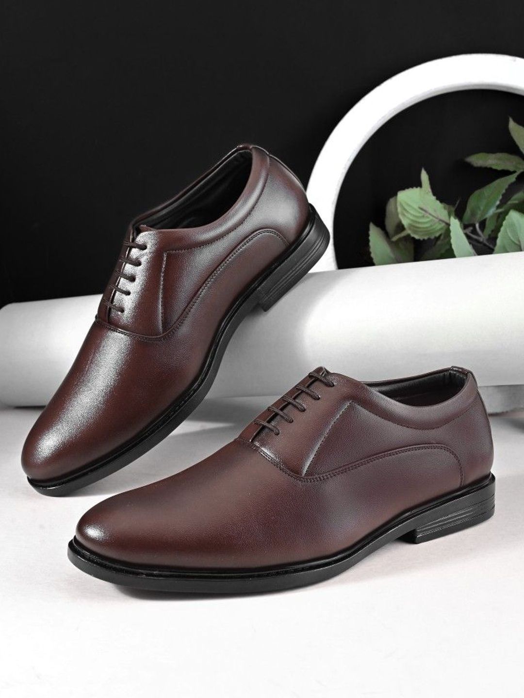 HERE&NOW Men Round-Toe Formal Oxfords-picture-38