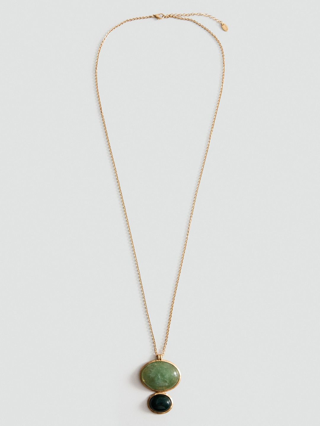 MANGO Artificial Stones Studded Necklace-image-6