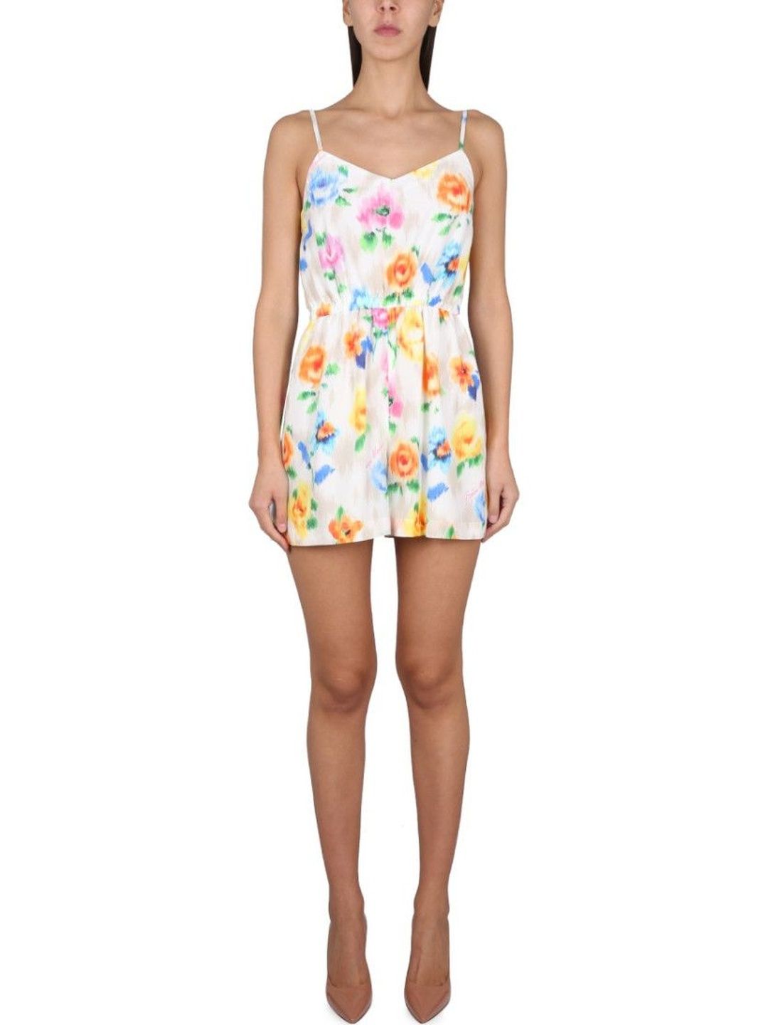 moschino Multicolor Floral V Neck Jumpsuit-picture-47