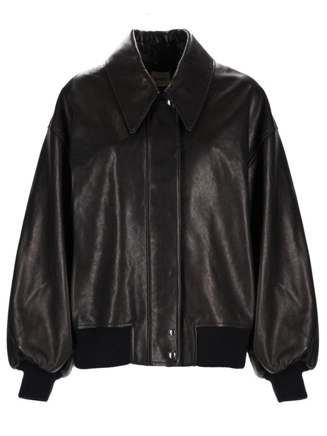 Khaite Black Solid Shirt Collar Jacket-picture-29
