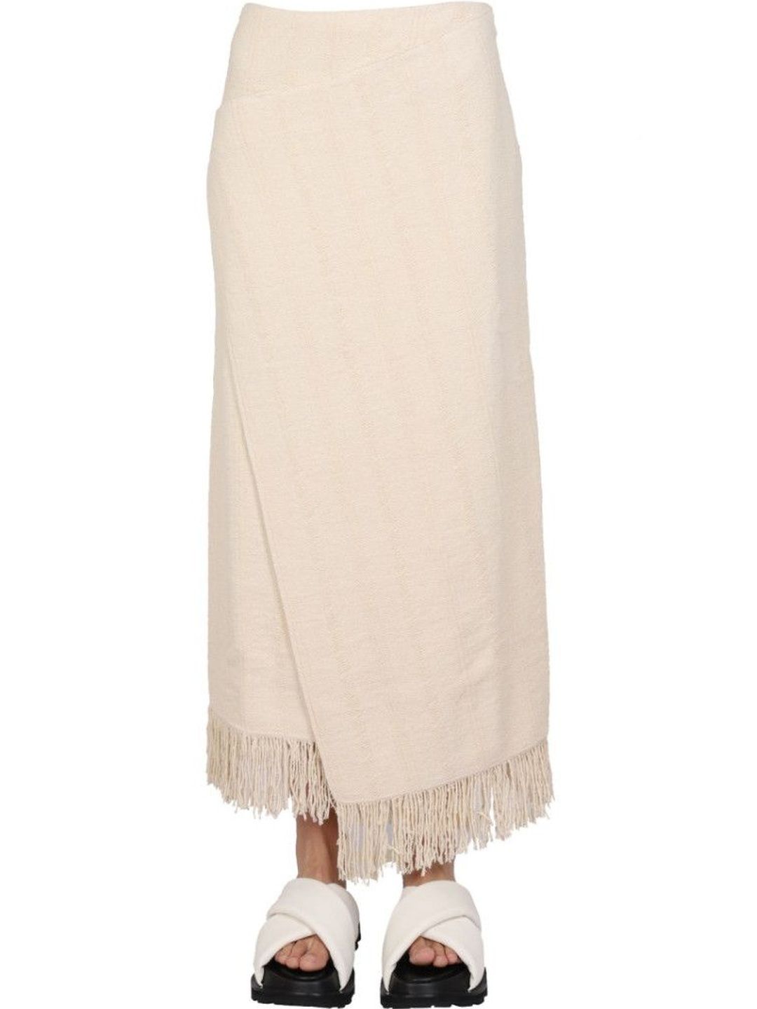 Jil Sander Light Brown Solid Maxi Skirt-picture-36