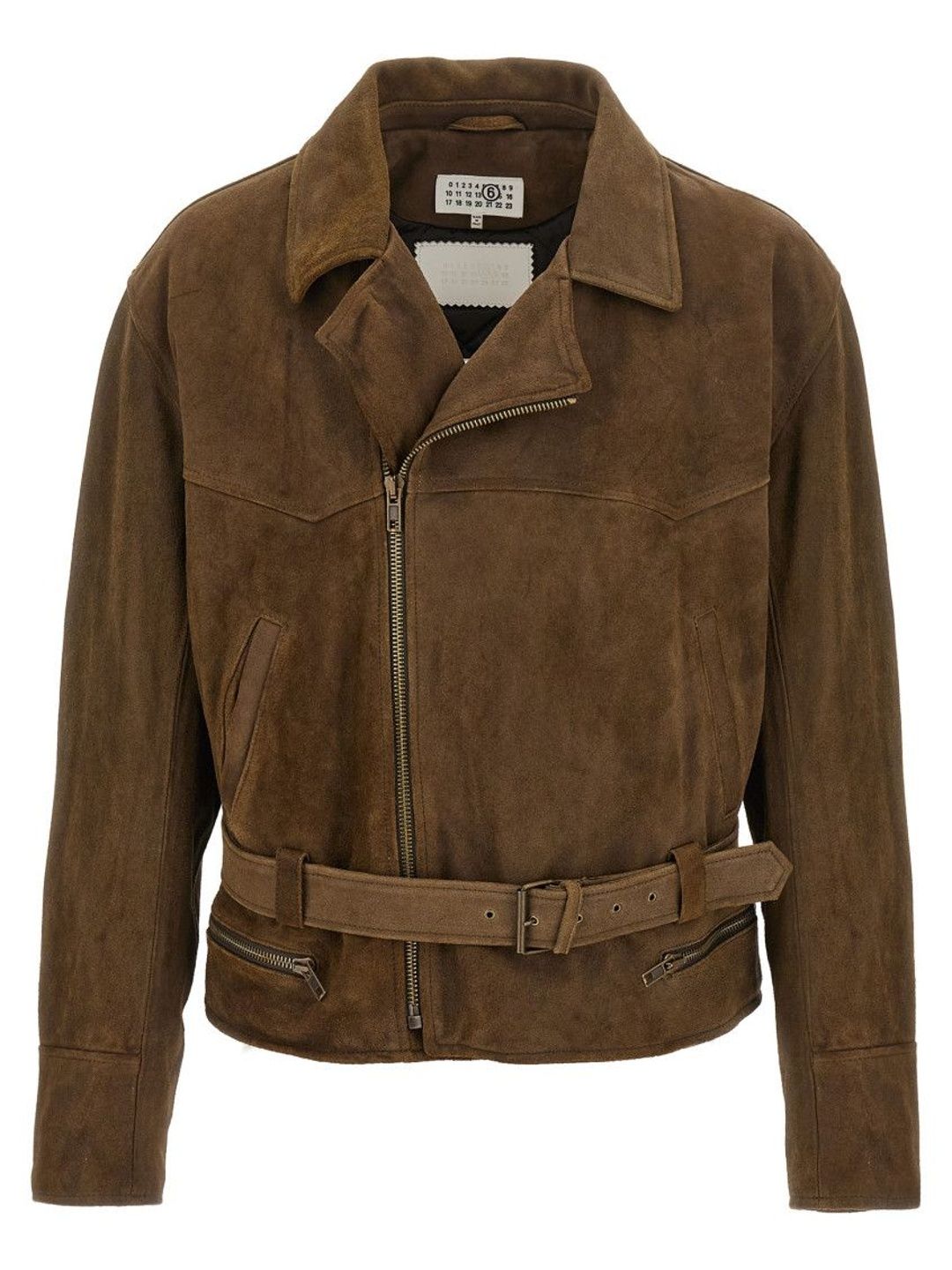 MM6 Maison Margiela Brown Notched Lapel Jacket-picture-24
