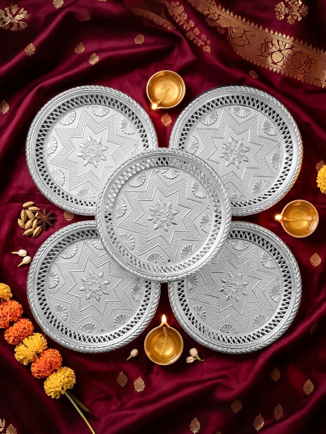 Ekhasa 5-Pcs Poja Thali Return Gift-image-47