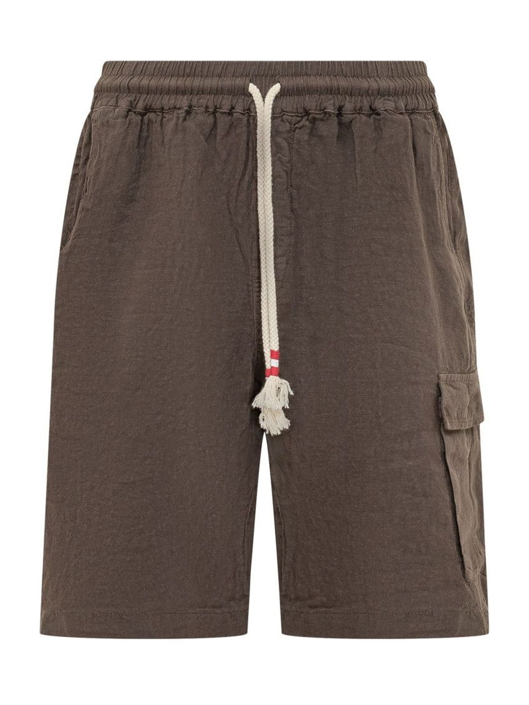 Brown Solid Shorts-image-32