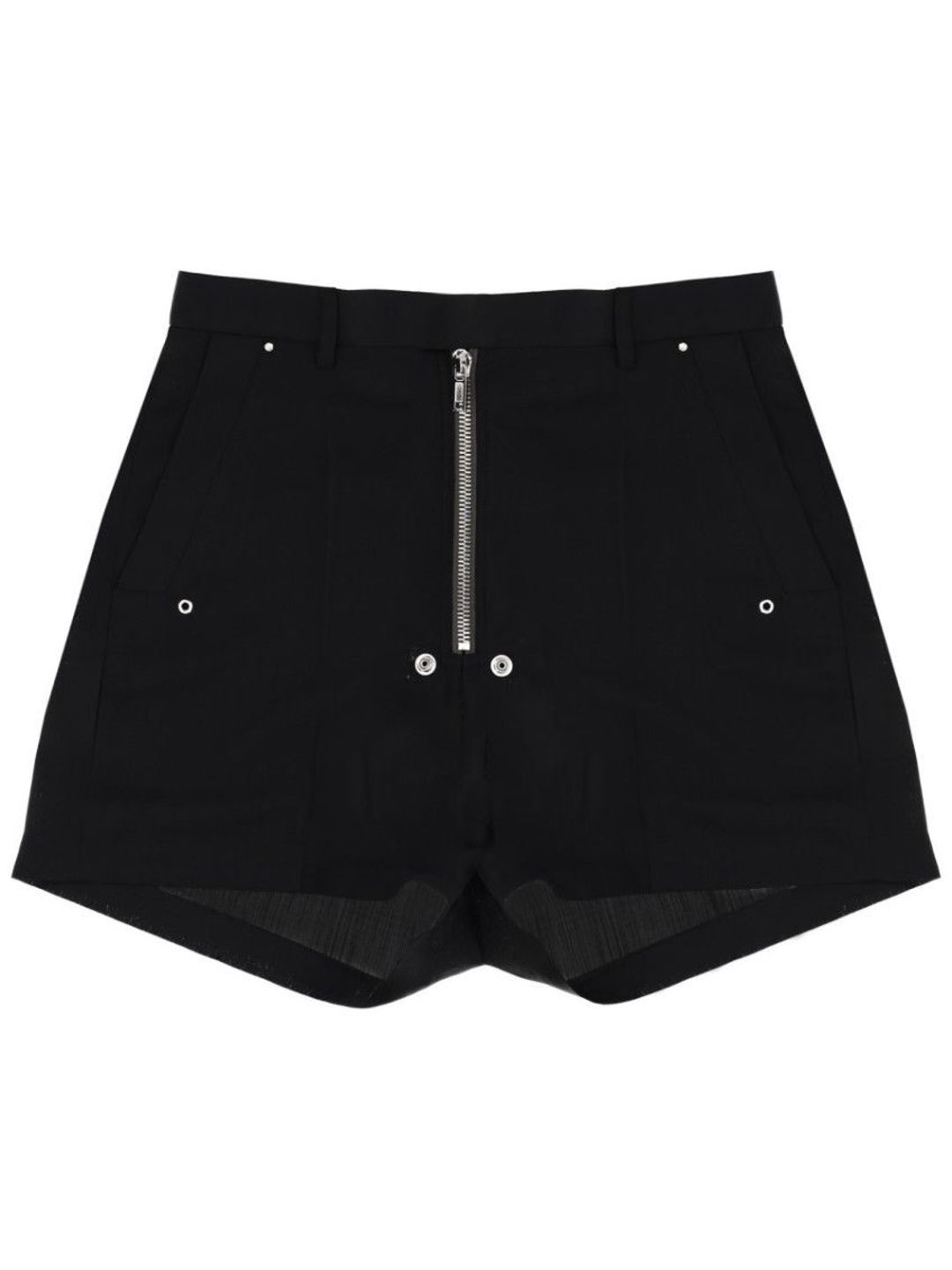 Rick Owens Black Solid Shorts-image-37