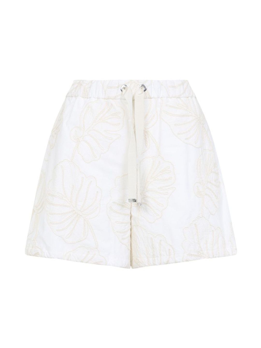 moncler Beige Floral Shorts-picture-33