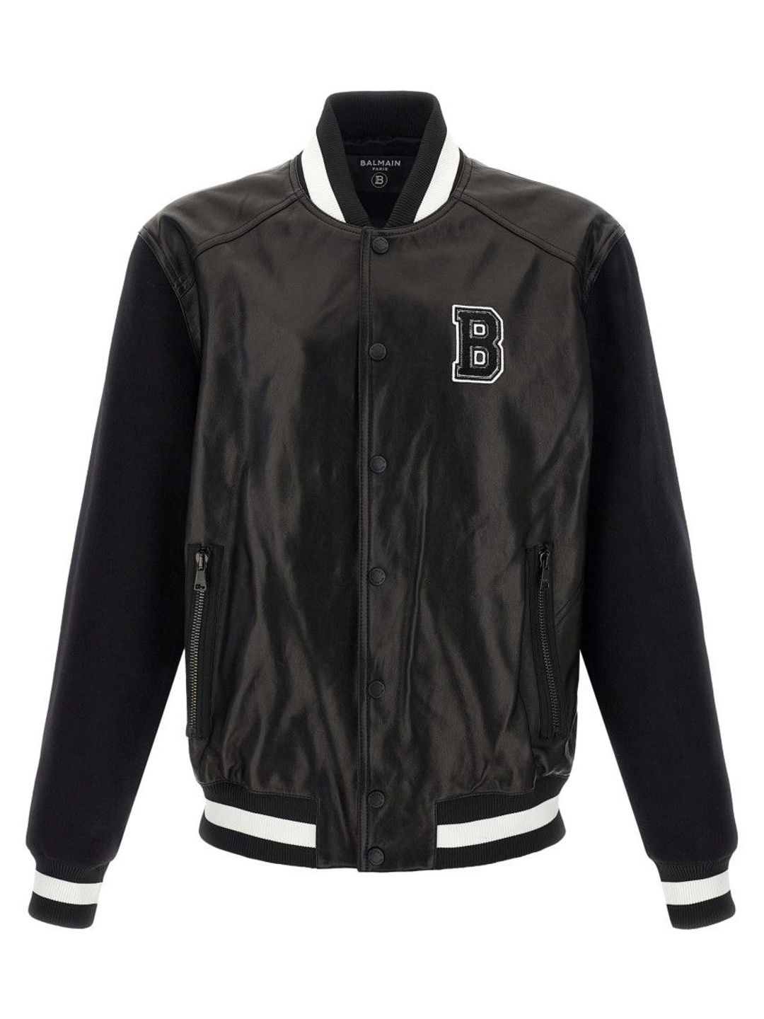 Balmain Black Logo Bomber Jackets-picture-11