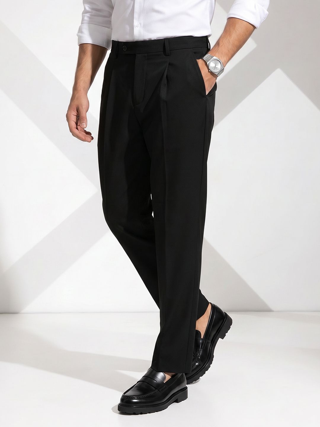 INVICTUS Men Pleated Formal Trousers-picture-20
