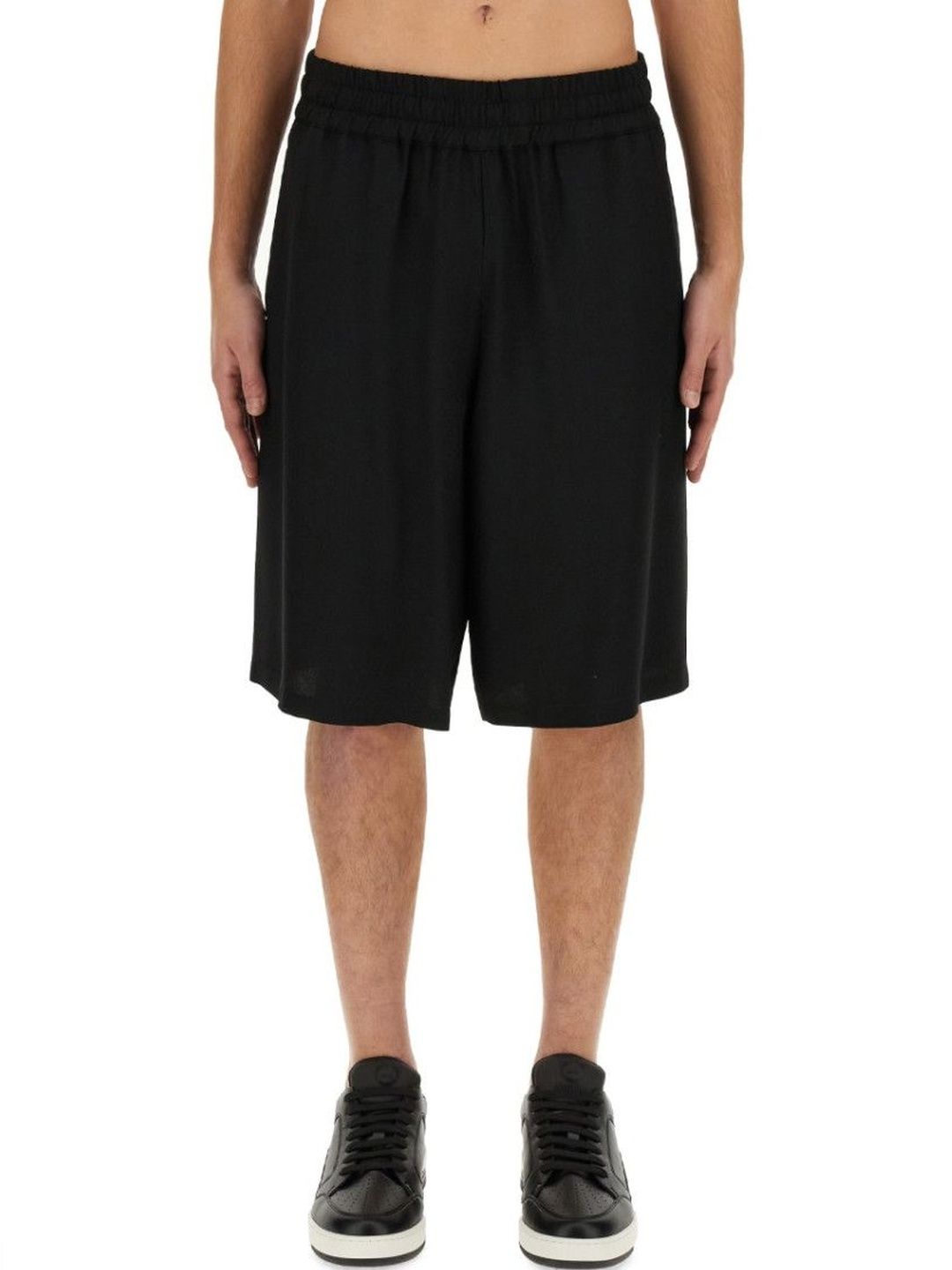 Black Solid Shorts-image-23