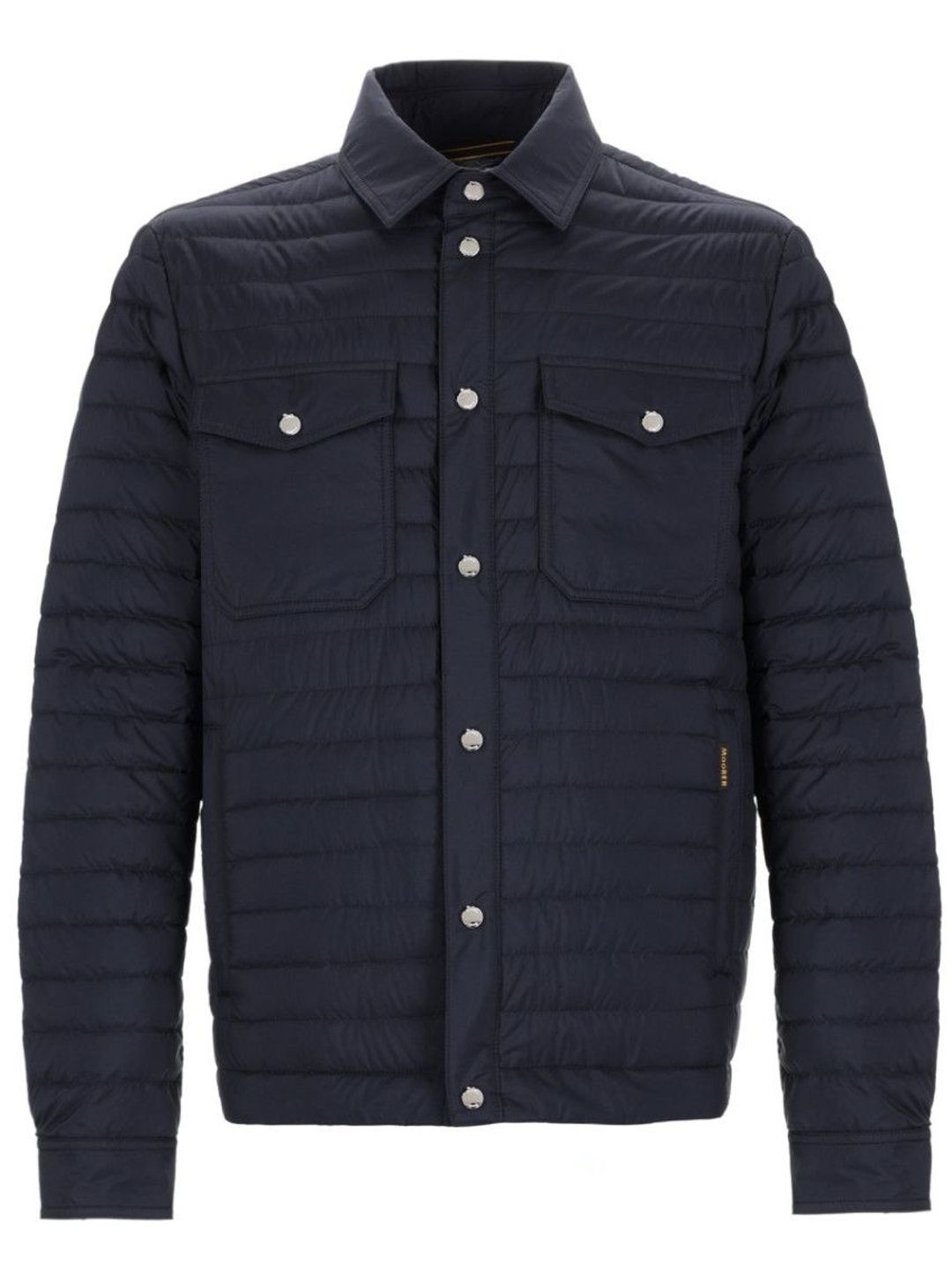 Moorer Dark Blue Quilted Shirt Collar Jacket-picture-17