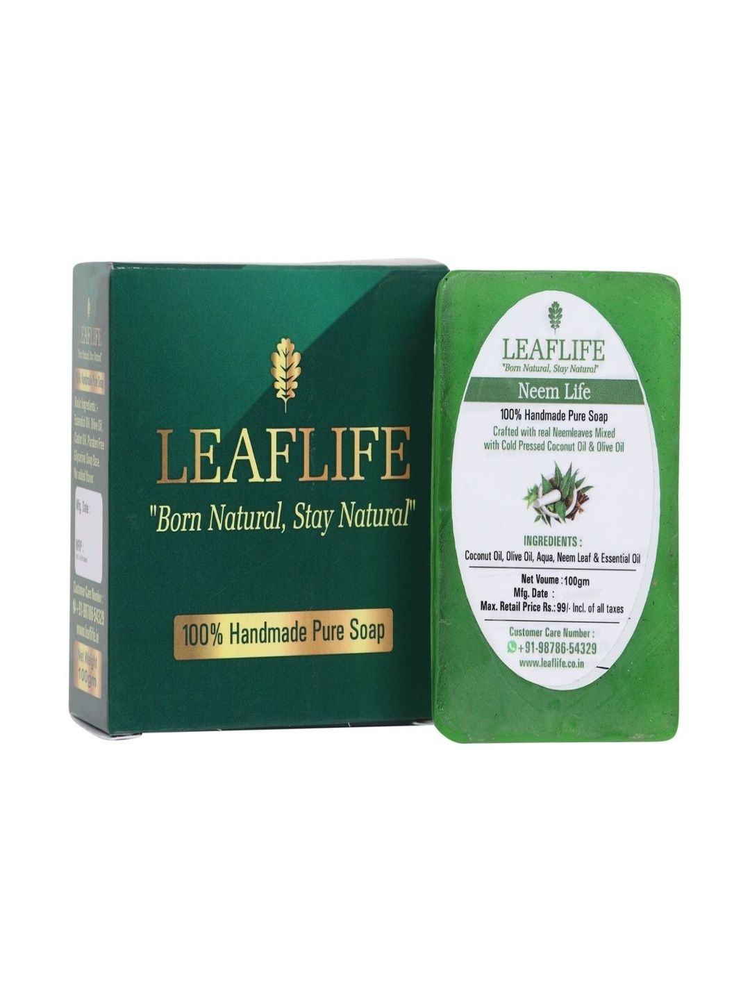 LEAFLIFE Neem Leaf Soap - 100 g-image-11