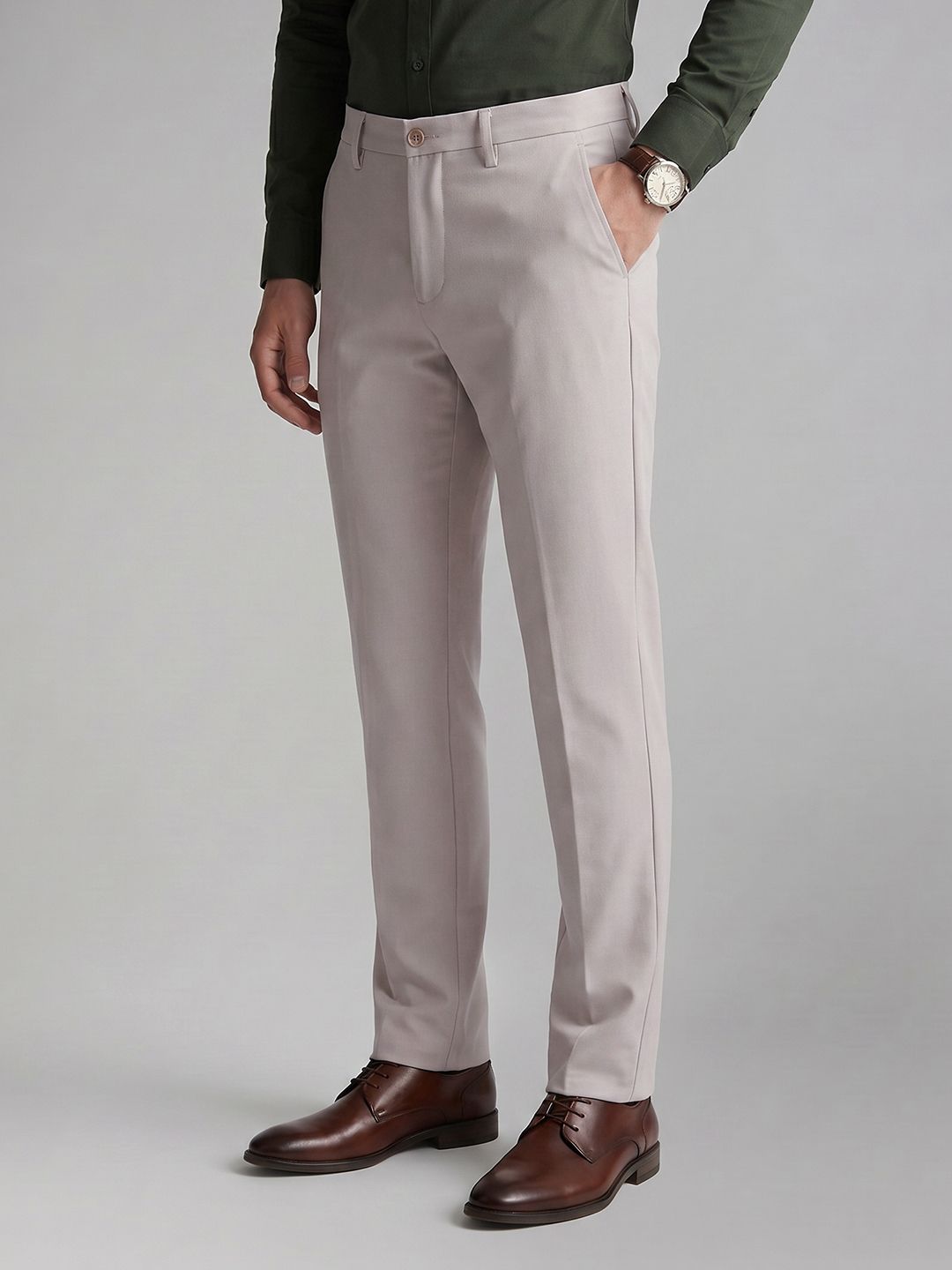 Allen Solly Men Slim Fit Formal Trousers-picture-26