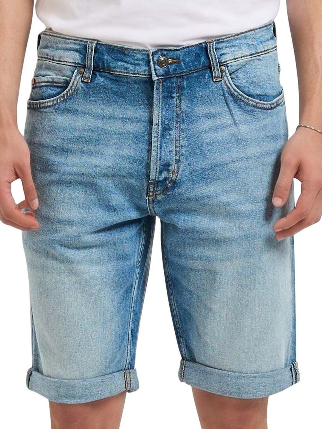 hugo Blue Solid Shorts-picture-25