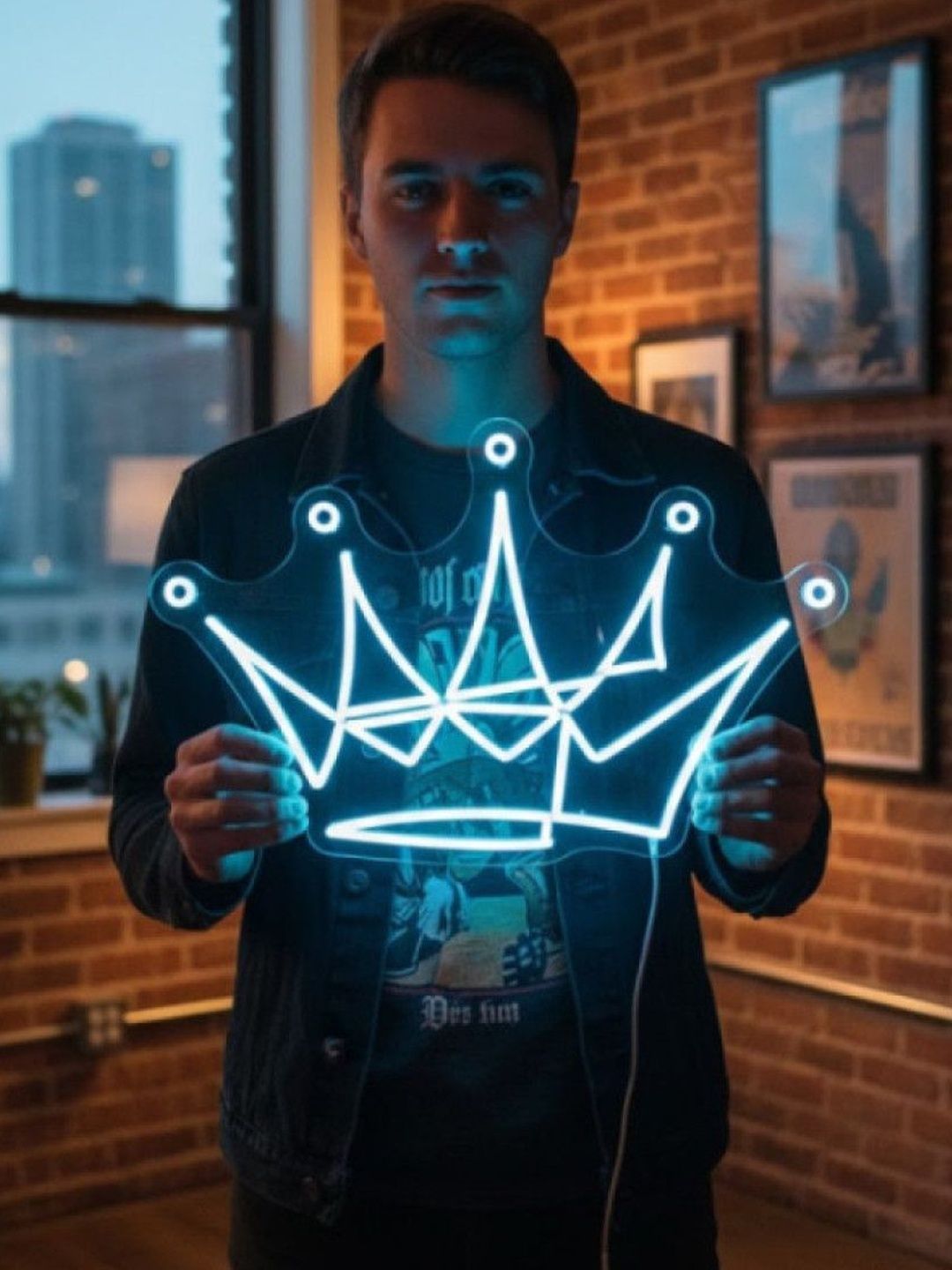 Custom Neon Crown Design String Lights-image-8